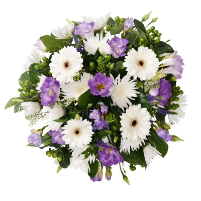 Purple and White Posy